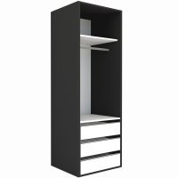 DULAP LEX 75-218-66 A GRI/DECOR K365/OGLINDA